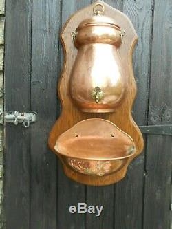 Vintage French copper water/wine fountain lavabo
