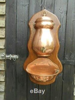 Vintage French copper water/wine fountain lavabo working