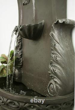 Wall Mounted Water Feature Drinking Fountain Trough Cascade Classic Stone Garden
