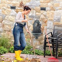 Wall Water Fountain, Antique-Style Nostalgia Garden Patio Faucet Hanging Basin