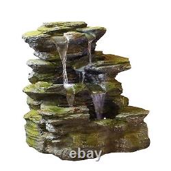 Water Feature Fountain Como Springs inc LEDS Self-contained with Pump