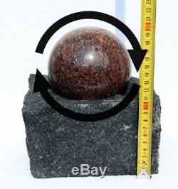 Water Feature Fountain Natural Stone SPINNING Ball, Garden, VIDEO Outdoor