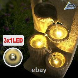 Water Feature Fountain Outdoor Indoor Gardens Fountain Set Kit Led Light