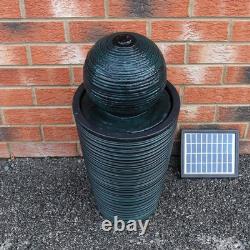 Water Feature Garden Fountain Solar Powered Outdoor Garden