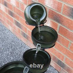 Water Feature Garden Fountain Solar Powered Outdoor Garden