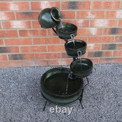 Water Feature Garden Fountain Solar Powered Outdoor Garden