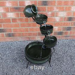 Water Feature Garden Fountain Solar Powered Outdoor Garden Cascade Ornament