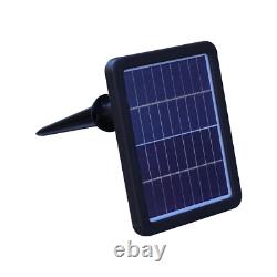 Water Fountain Feature LED Lights Garden Stone Statues Landscape Solar Powered