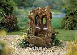 Water Fountain Outdoor Garden LEDS Self-contained with Pump