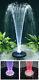 Water Pump Floating Water Feature Fountain Cascade With Colour Changing Lights