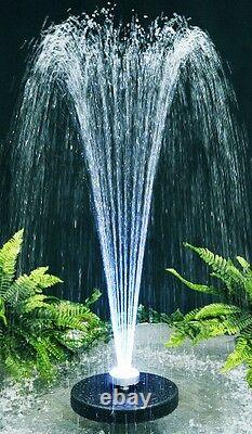 Water Pump Floating Water Feature Fountain Cascade With Colour Changing Lights