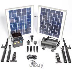 Water Pump For Water Feature Fountain Pond Pool Solar Powered Battery Garden