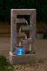 Water Solar Floating Cascading Led Feature Garden Fountain Deck Patio Freestandi
