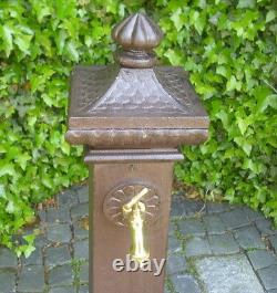 Water Spigot Pillar Fountain Die-Cast Garden Antique Nostalgia New