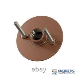 Waverly 1.5 Round Water Fountain Spout/scupper Copper