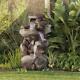 Weather Safe Large Outdoor Garden Stacked Stone Rock Style Water Fountain Decor