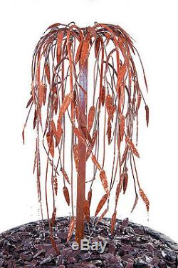 Weeping Willow Tree Water Feature Fountain Cascade Garden Copper To Be Oxidised