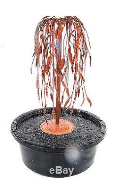 Weeping Willow Tree Water Feature Fountain Cascade Garden Copper To Be Oxidised