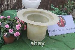 White Stone Garden Water Feature Fountain Flame Sculputre With Sump Resiviour