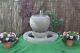 White Stone Garden Water Feature Fountain Globe Bowl Sump With Surround