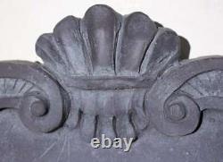 Zeus Water Feature Garden Wall Mounted Lead Finish Outdoor Fountain H83cm