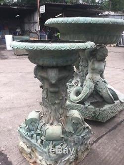 5 M Bronze Mermaid Fontaine D'eau Statue Sculpture Étang Lac Jardin Caractéristiques