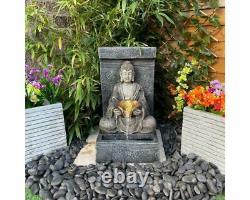 Anurak Oriental Caractéristique De L'eau, Mains Powered Fontaine Avec Lumières Led, Jardin