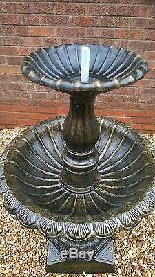 Belle Fonte Bronze Fini 3 Fontaine De Jardin En Forme De Larme / Eau (1523)