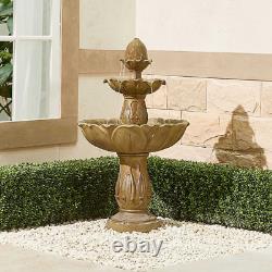Caractéristique d'eau Nova Chatsworth Fontaine d'eau de jardin extérieure Marron clair