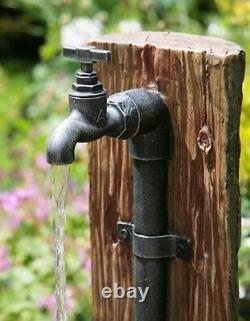 Caractéristique d'eau de robinet de seau Fontaine Cascade Effet chêne Jardin rustique