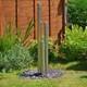Caractéristique D'eau En Colonne En Acier Inoxydable Primrose 135 Cm Avec Tubes à 3 Niveaux Et Leds