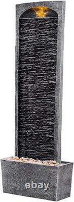 Caractéristiques Aquatiques de Jardin Teamson Home avec Éclairages LED et Pompe, Grande Fontaine de Jardin