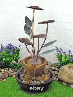 Caractéristiques De L'eau De Jardin York Copper Cascade Outdoor Fountain Copper Effect Tree