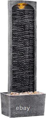 Caractéristiques aquatiques de jardin avec lumières LED et pompe, grande fontaine de jardin, I