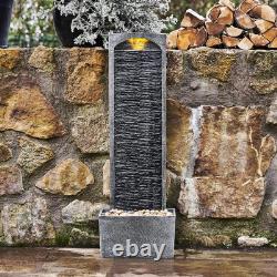 Caractéristiques d'eau de jardin avec lumières LED et pompe, grande fontaine d'eau de jardin, Indo