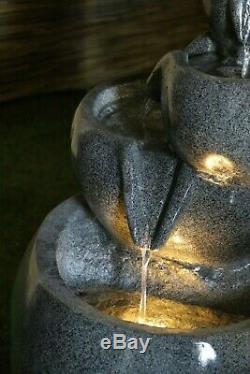 Covent Garden Caractéristiques De L'eau Modernes Fontaine Luminescent De Granit Brillant Autonome