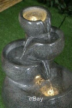 Covent Garden Caractéristiques De L'eau Modernes Fontaine Luminescent De Granit Brillant Autonome