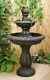 Fontaine D’eau De 2 Niveaux Feature Cascade Classical Victorian Metallic Effect Garden