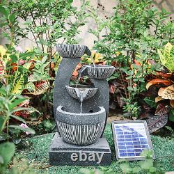 Fontaine D'eau Intérieure/extérieure Caractéristique Led Lumières Jardin Statues Décor Solar Electric