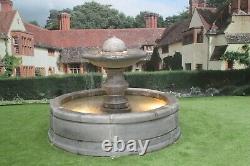 Fontaine De Balle De Base Regis, Dans La Piscine De Tate Surround Stone Garden Caractéristique De L'eau