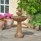 Fontaine Queensbury à énergie Solaire 3 Niveaux Pour Jardin Extérieur Avec Cascade D'eau
