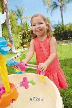 Fontaine Usine Table D'eau Pour Enfants Tout-petit Extérieur Jardin Fun Jouer Taps Pipe