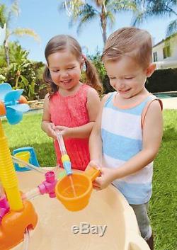 Fontaine Usine Table D'eau Pour Enfants Tout-petit Extérieur Jardin Fun Jouer Taps Pipe