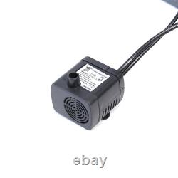 Fontaine à Chute LED Solaire en Résine pour Jardin, Caractéristiques Aquatiques Intérieures/Extérieures