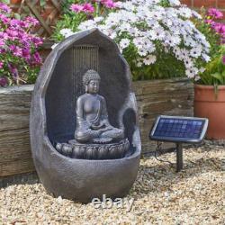 Fontaine à eau hybride Bouddha solaire intelligent Fontaine à eau hybride Bouddha solaire intelligent