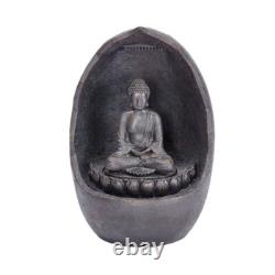 Fontaine à eau hybride Bouddha solaire intelligent Fontaine à eau hybride Bouddha solaire intelligent