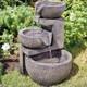 Fontaine à Eau Solaire Pour Jardin, Décoration Extérieure, Grande Cascade, Bain D'oiseaux De 49 Cm