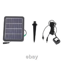 Fontaine à trois niveaux pour jardin extérieur avec éclairage LED solaire en cascade