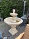 Fontaine D'eau à 2 Niveaux Extra Large En Pierre De Composition Pour Jardin, Lourde