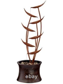 Fontaine d'eau autonome Cascade de cuivre d'automne